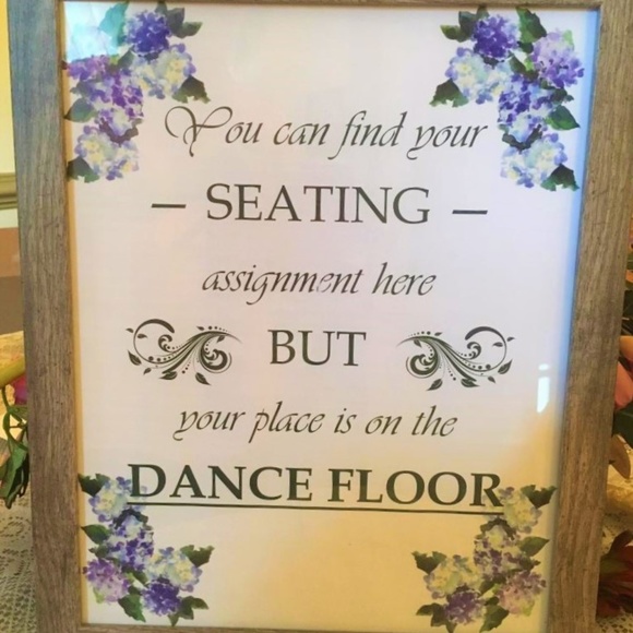 NWT Wedding Sign Seating Assignment Dance Floor - Picture 4 of 4